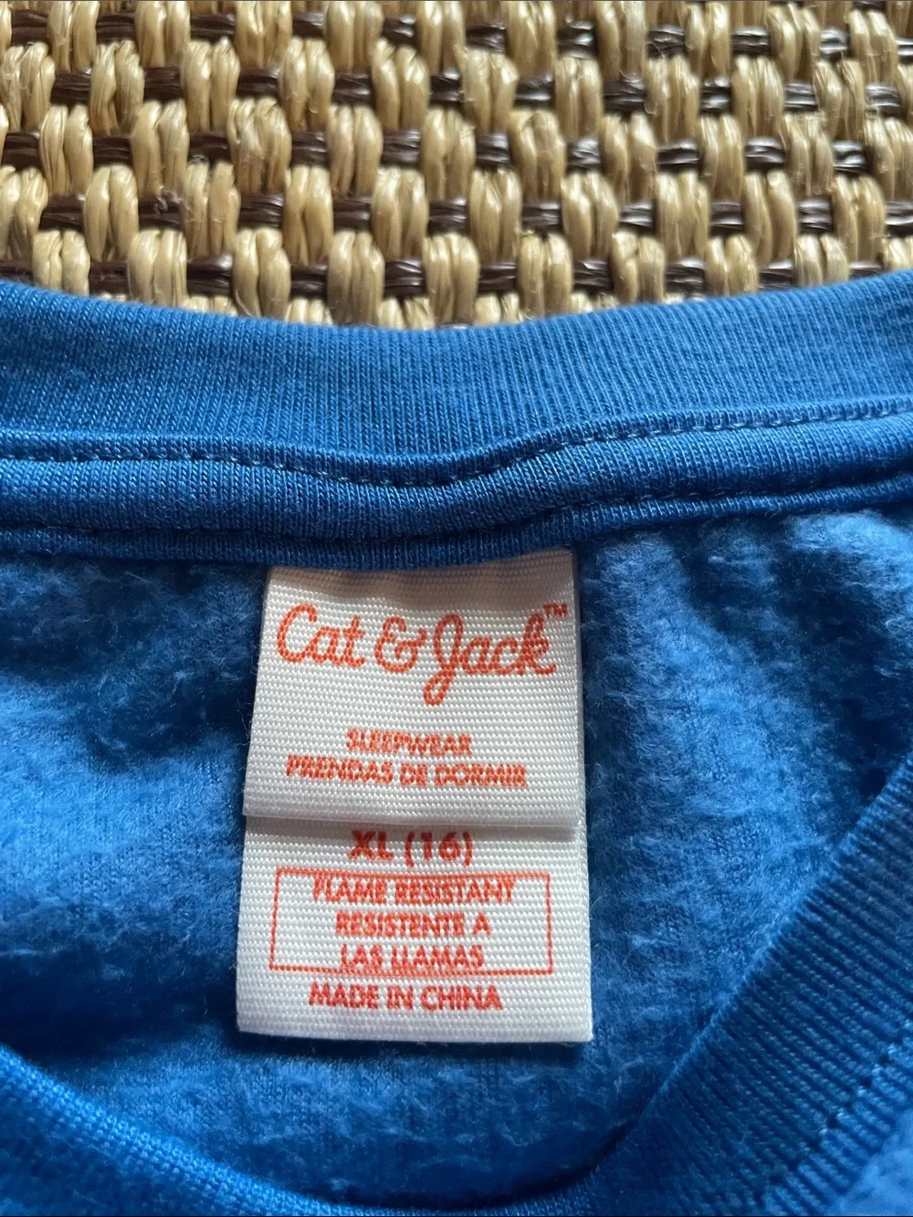 Blue Fox Pajama Set Youth Soft Fleece Blue Boys XL 16 Cozy Warm Winter